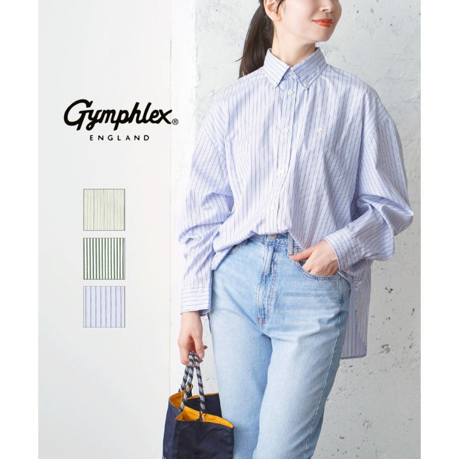 Gymphlex美品ショートボタンダウンシャツ フレンチブルー★ジムフレックス GYMPHLEX ジムフレックス ショートボタンダウンシャツ SOLID