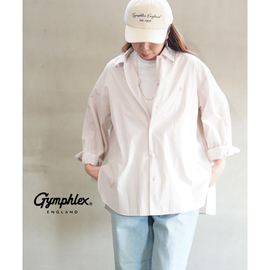 GYMPHLEX（ジムフレックス） レギュラーカラーストライプシャツ