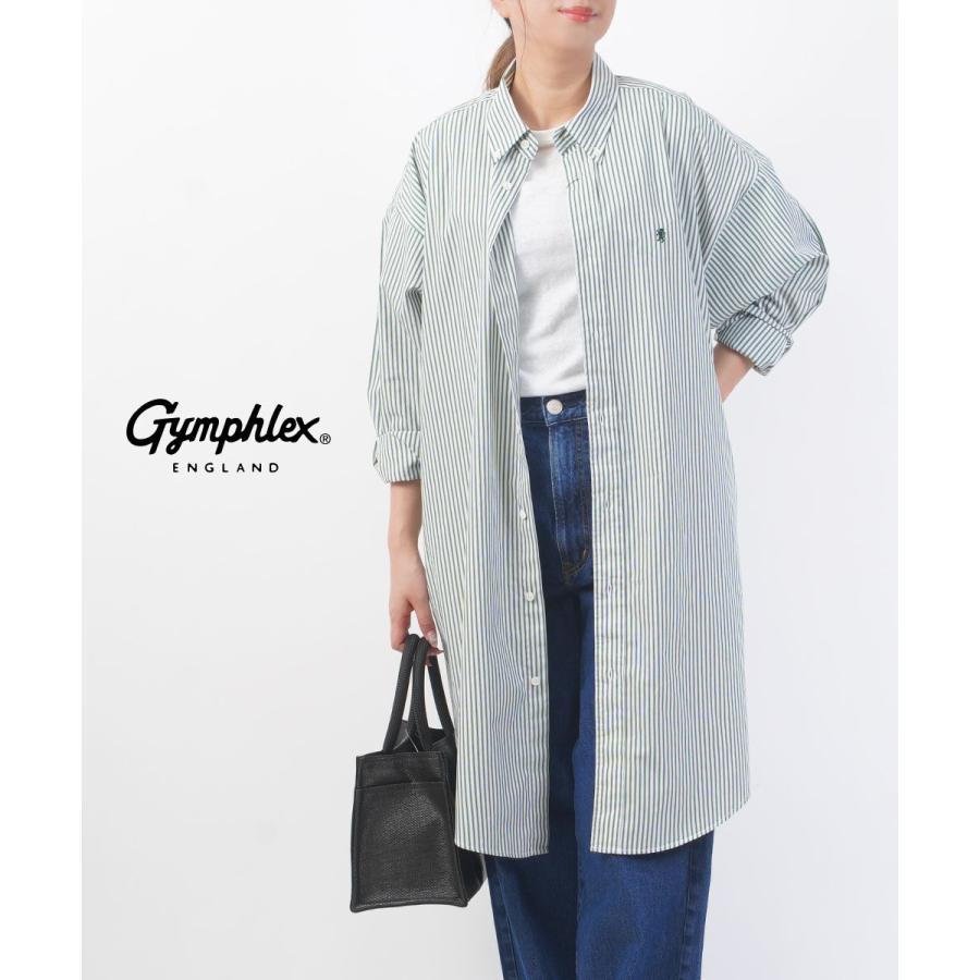 GYMPHLEX（ジムフレックス） ボタンダウン シャツドレス レディース