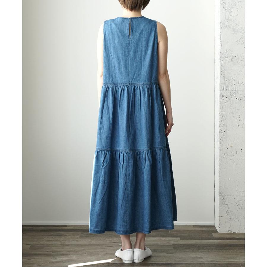 Healthy denim ヘルシーデニム デニムティアードワンピース マンゴー 