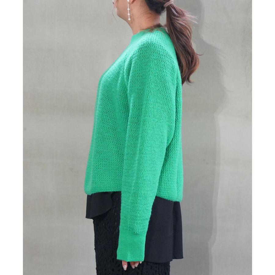 audrey and john wad ラグラン 定価13200円 ニット ラベンダー レディース オードリーアンドジョンワッド【中古】5-1211T◎ audrey and john wad - audrey and john wad ラグラン 定価13200円