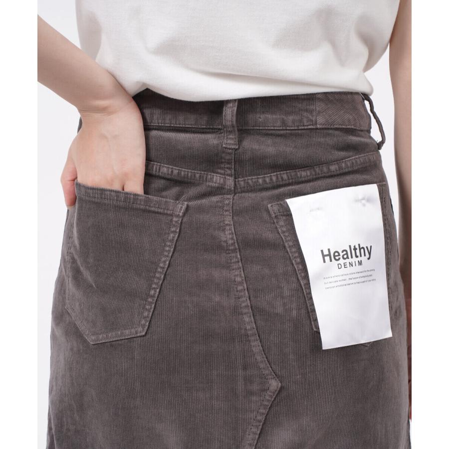 ヘルシーデニム コーデュロイスカート ロングスカート スリット