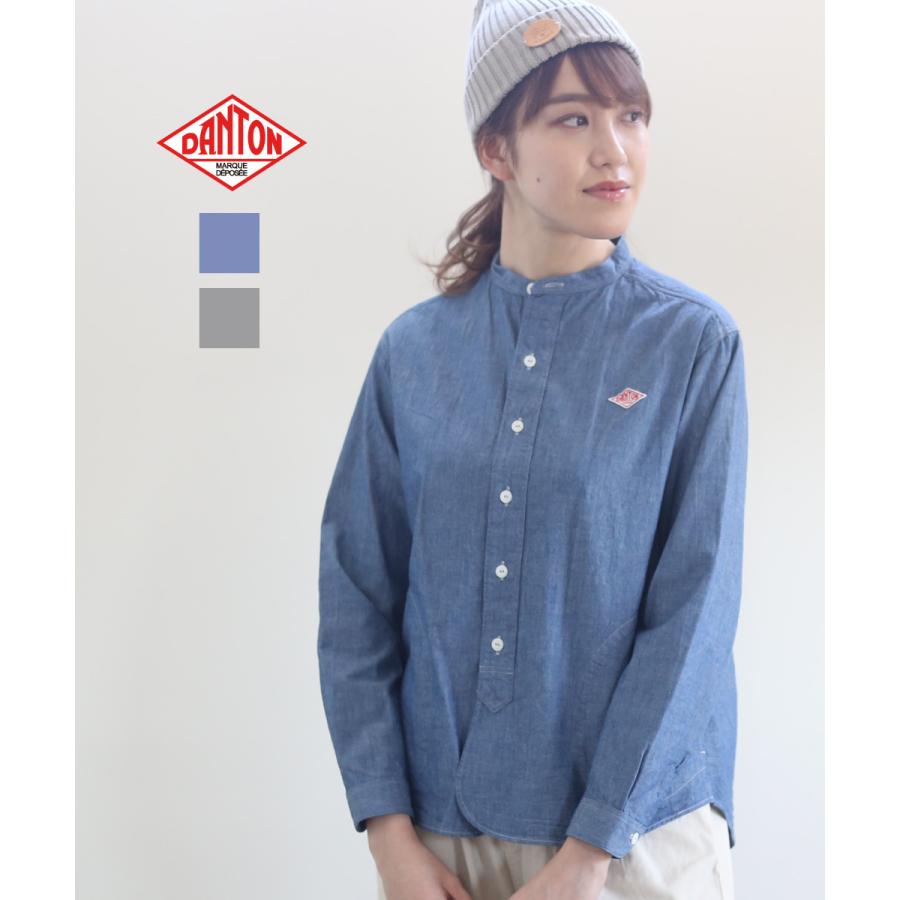 安心の定価販売 ダントン バンドカラーシャツ ワークシャツ プルオーバーシャツ Danton 21春夏新作 レディース 国内正規品 超美品 Www Tiebreak Fr