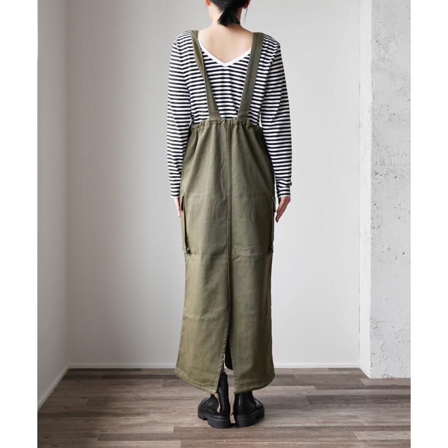 Johnbull（ジョンブル） モールスキン サスペンダー カーゴスカート