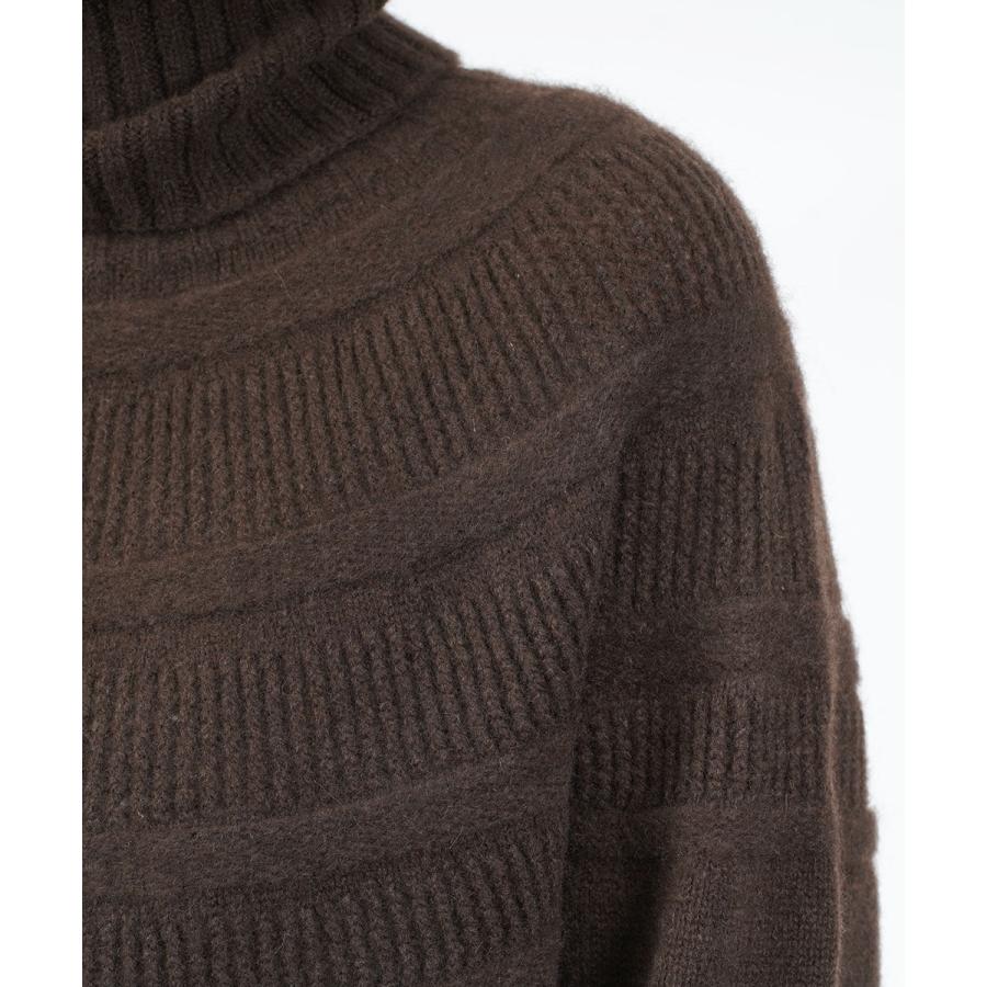 【新品未開封】factory ヤク レース柄オフタートルセーター FACTORY (ファクトリー) ヤク レース柄オフタートルセーター