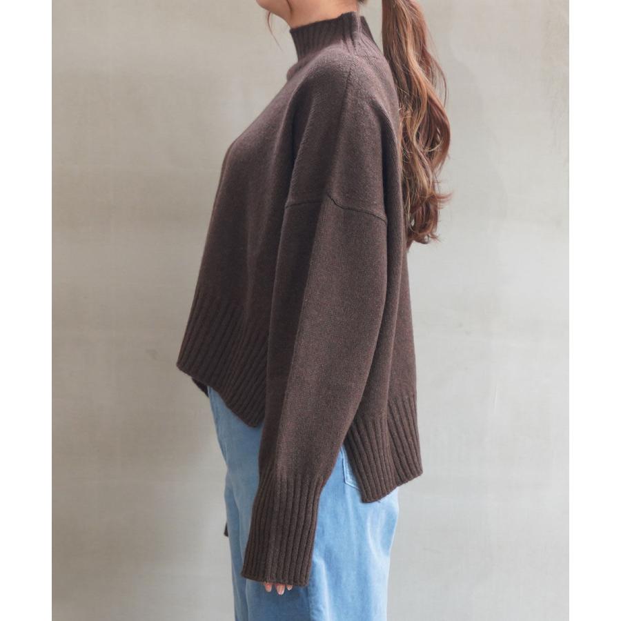 ファクトリー ヤクショート丈ワイドセーター FACTORY レディース 国内