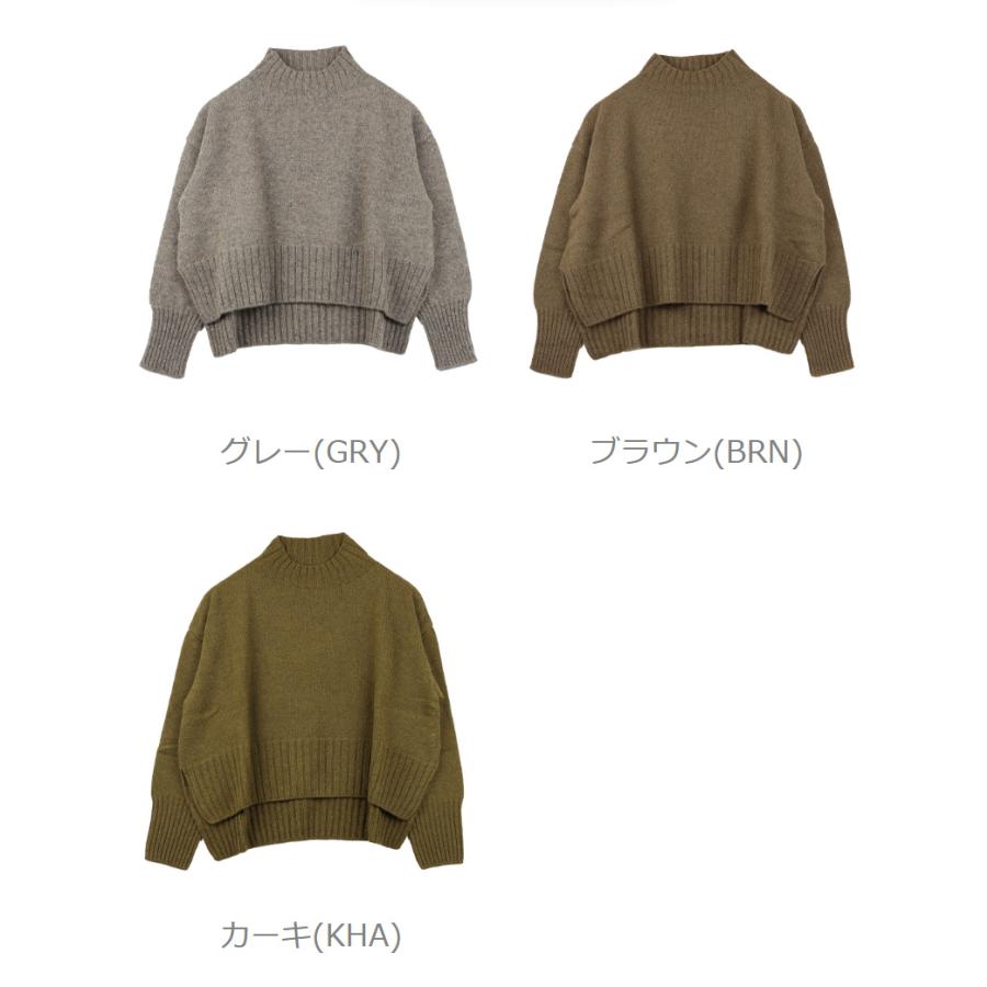 ファクトリー ヤク ショート丈 ワイドセーター FACTORY レディース