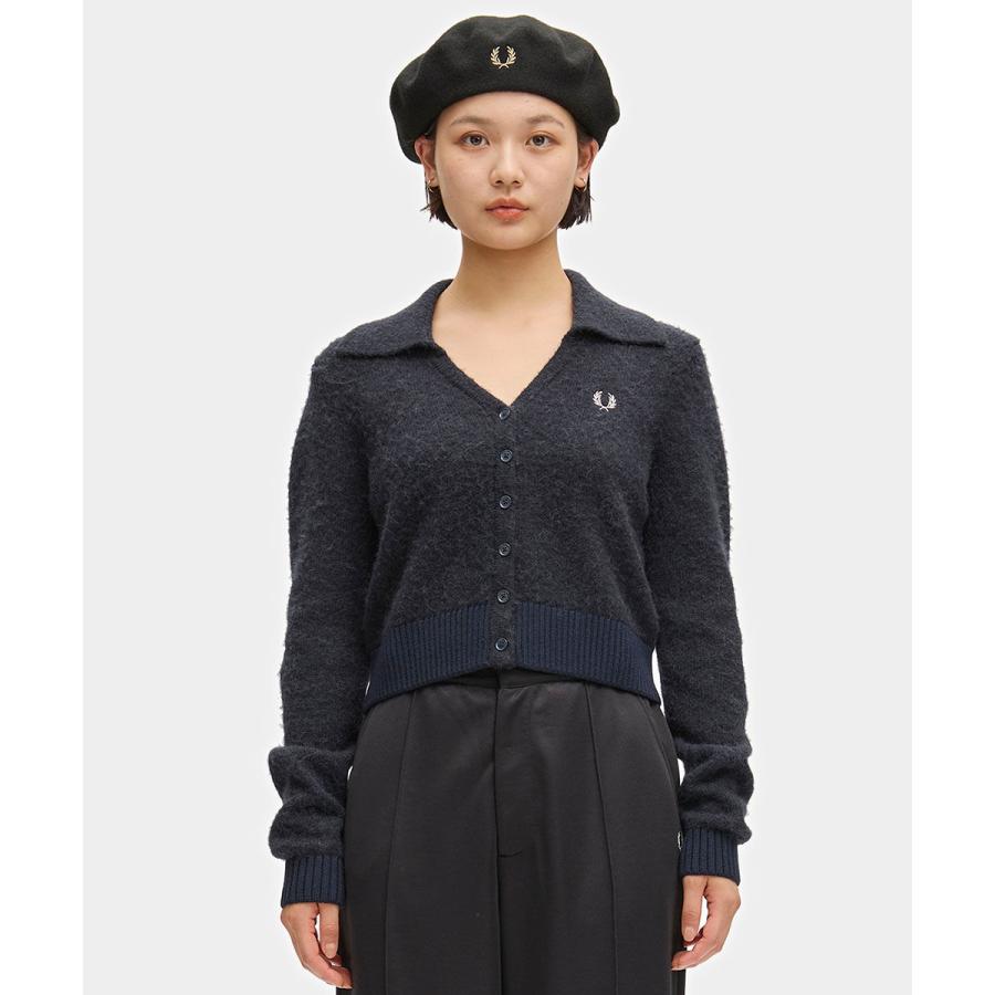 フレッドペリー BRUSHED CARDIGAN FRED PERRY 2026秋冬新作 レディース