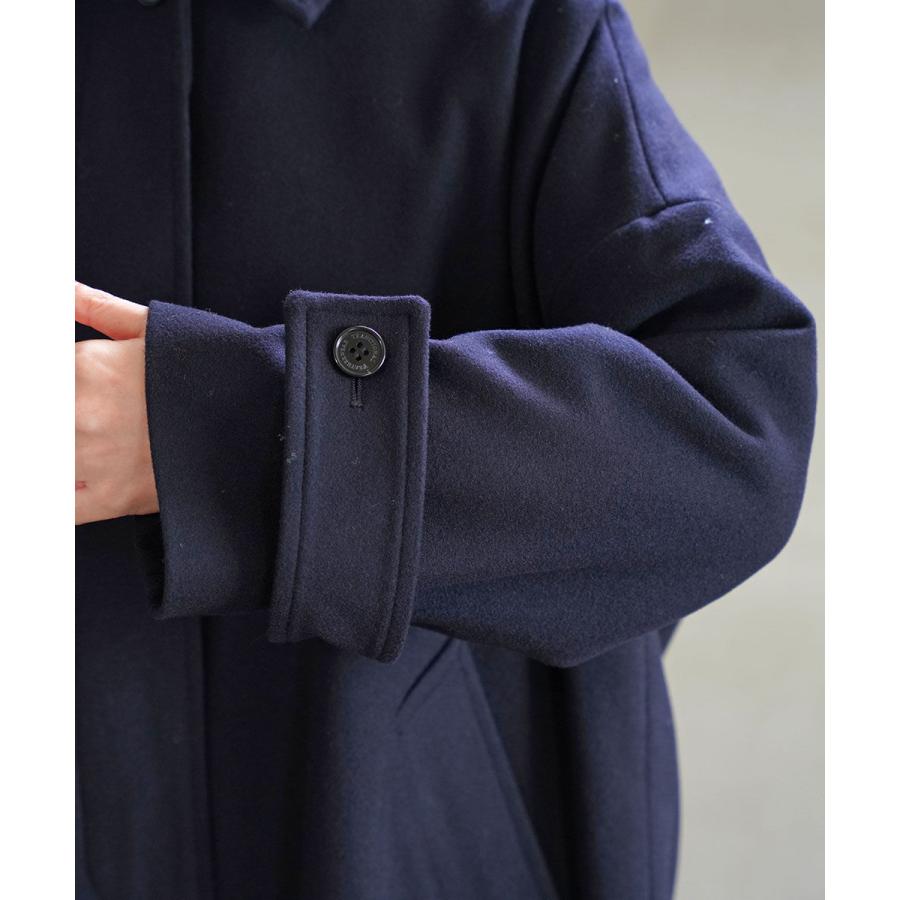 美品 Traditional Weatherwear マールトン　ネイビー　32 MALTON NO COLLAR マールトン ノーカラー｜パティー｜ウィメンズ