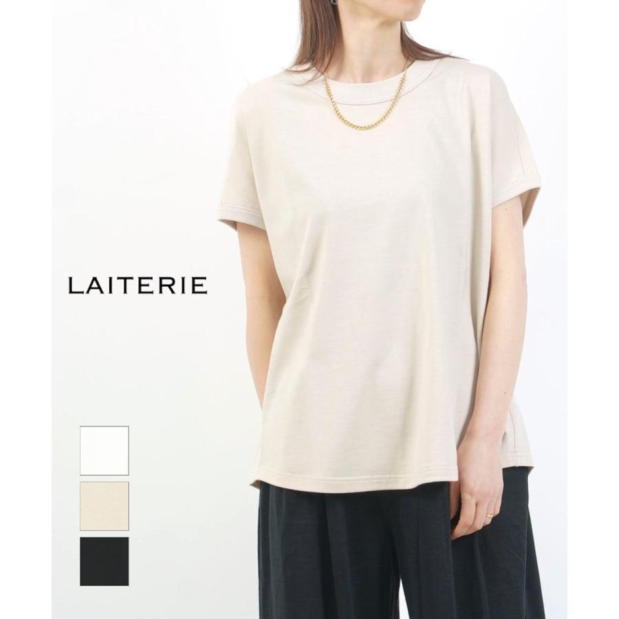 レイトリー フレール天竺フレンチスリーブカットソー LAITERIE LC25210 国内正規品 2025春夏新作 送料無料 レイトリー フレール天竺フレンチスリーブカットソー LAITERIE