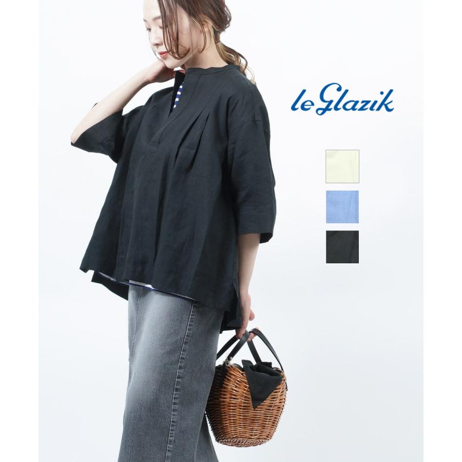 le Glazik ルグラジック　リネン100% 長袖シャツ 楽天市場】ル グラジック/Le Glazik リネンクロス ストライプ 長袖