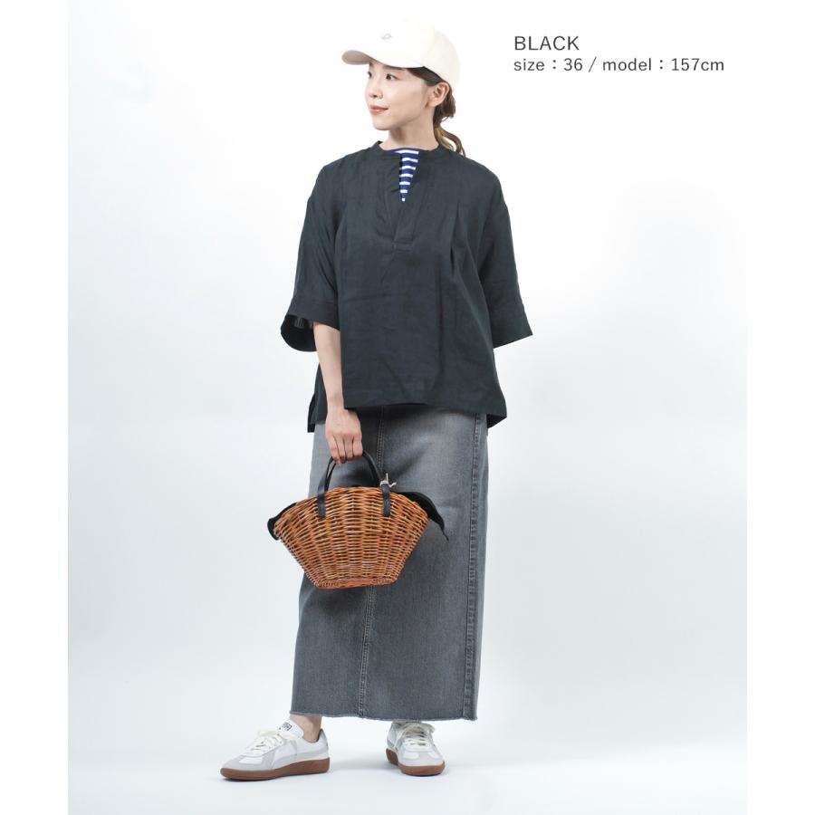 le Glazik ルグラジック　リネン100% 長袖シャツ LE GLAZIK（ルグラジック） ル グラジック リネンシャツ ワイドシャツ