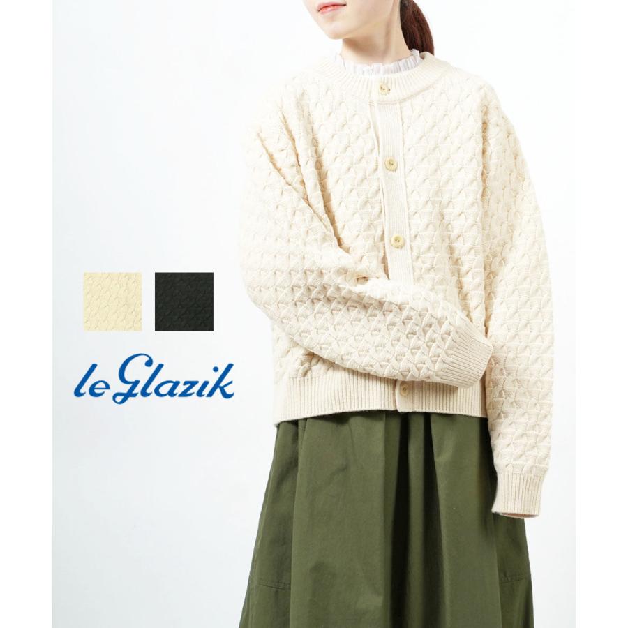LE GLAZIK ル グラジック ケーブルニット クルーネック