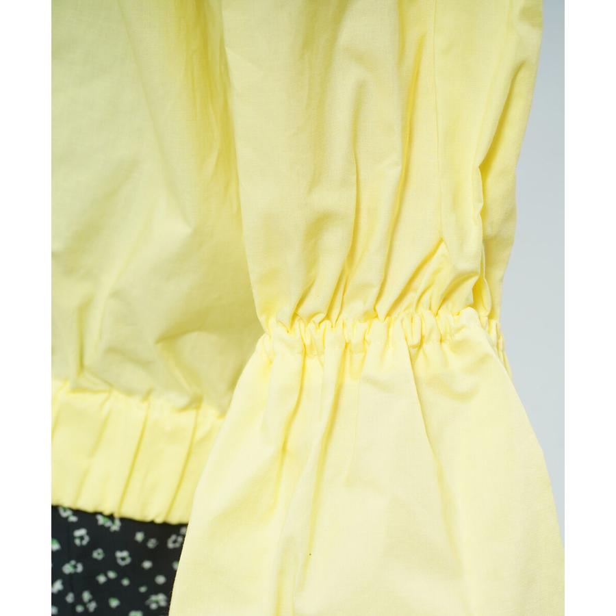 MyLanka（ミランカ） コットンタイプライター 袖フレアブラウス プル