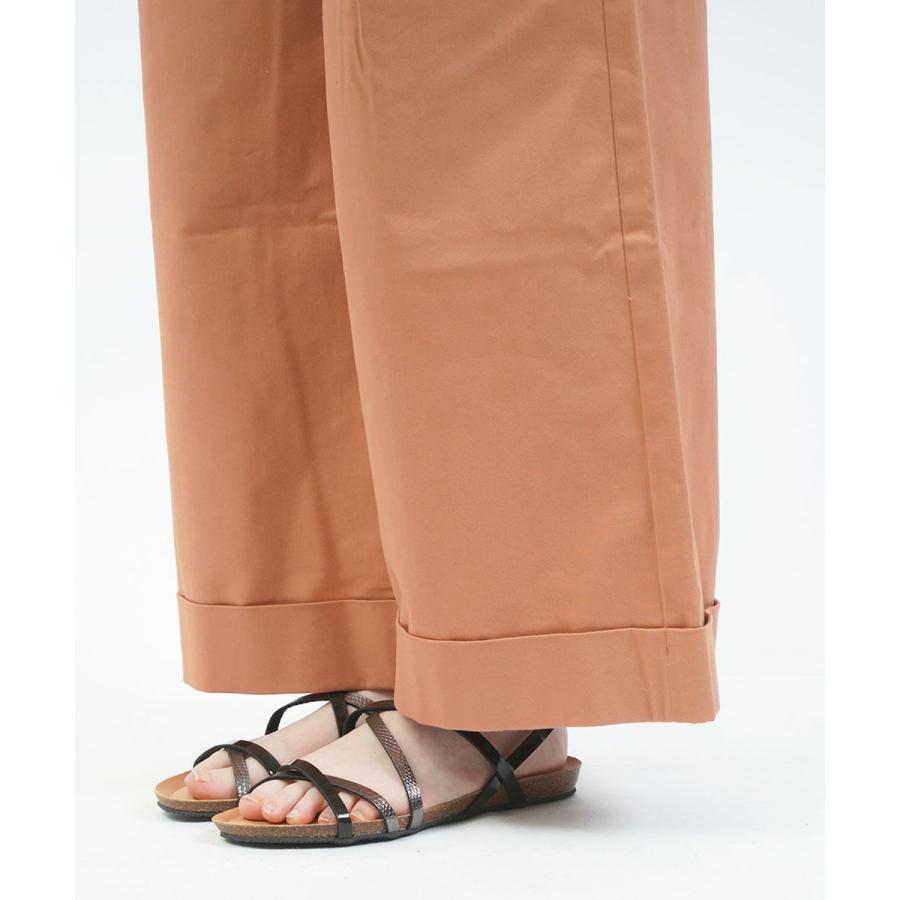 ミランカ チノストレッチ ハイライズワイドパンツ MyLanka M33107 国内正規品 210803 送料無料 ミランカ チノストレッチ ハイライズワイドパンツ MyLanka 2018春夏