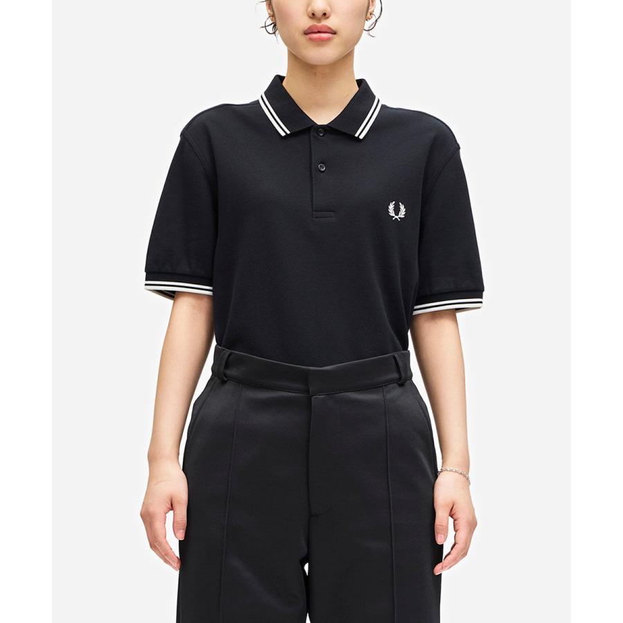 新品未使用Fred Perry ネイビー 半袖シャツXS フレッドペリー The Fred Perry Shirt FRED PERRY レディース