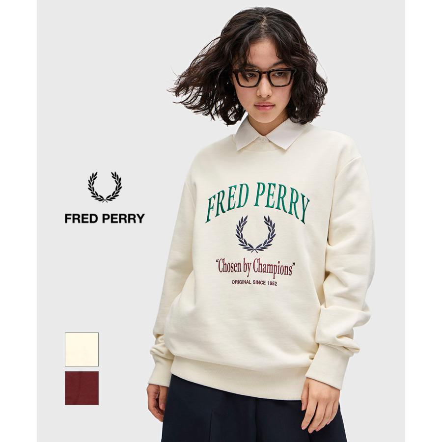 フレッドペリー Embroidered Champion Sweatshirt FRED PERRY M9891 国内正規品 2025春夏新作 送料無料 フレッドペリー Embroidered Champion Sweatshirt FRED PERRY