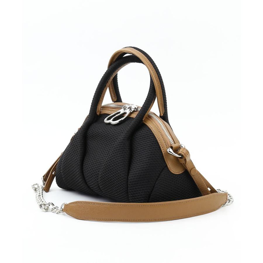 ミカイ ハンドバッグ メッシュバッグ コーラルメッシュ ミニボストン