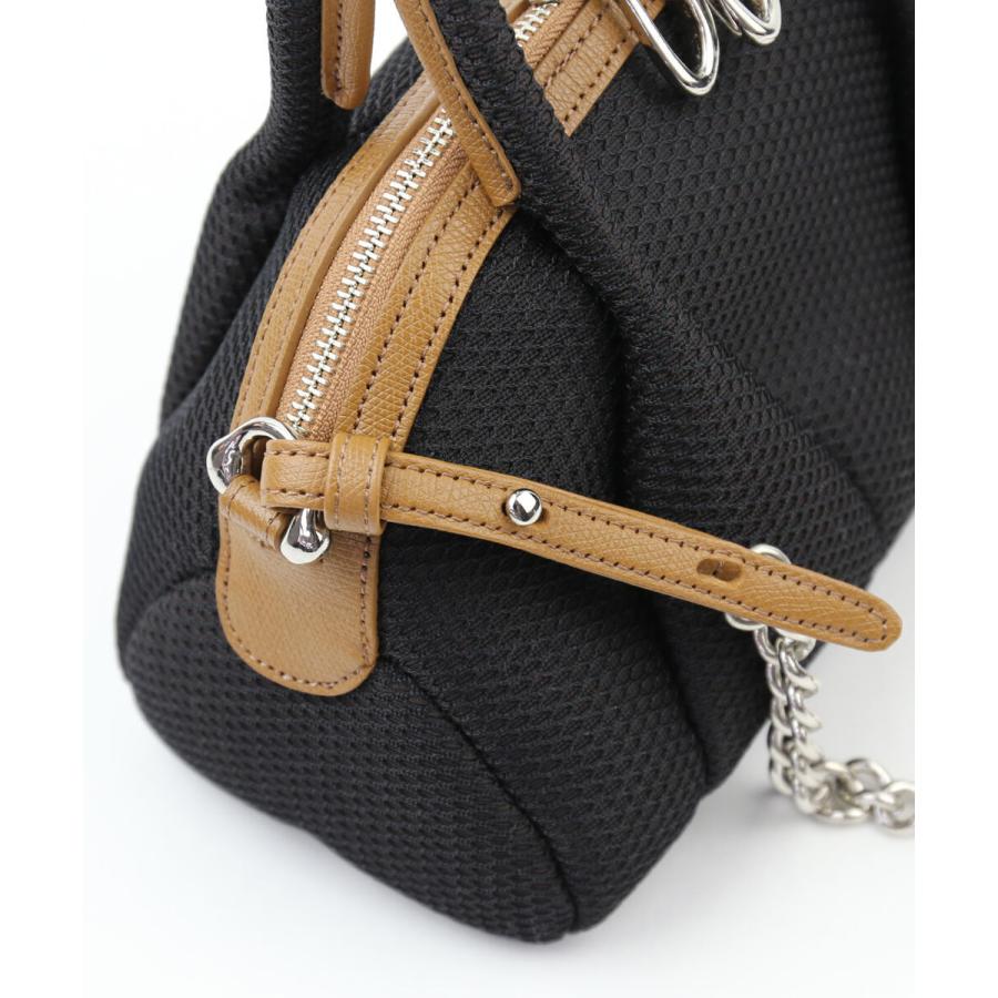 ミカイ ハンドバッグ メッシュバッグ コーラルメッシュ ミニボストン