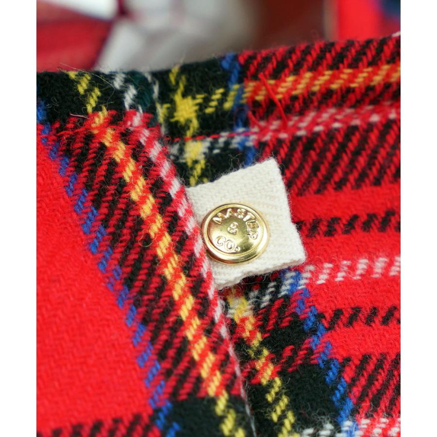 マスターアンドコー ウール タータンチェック エコバッグ スモール