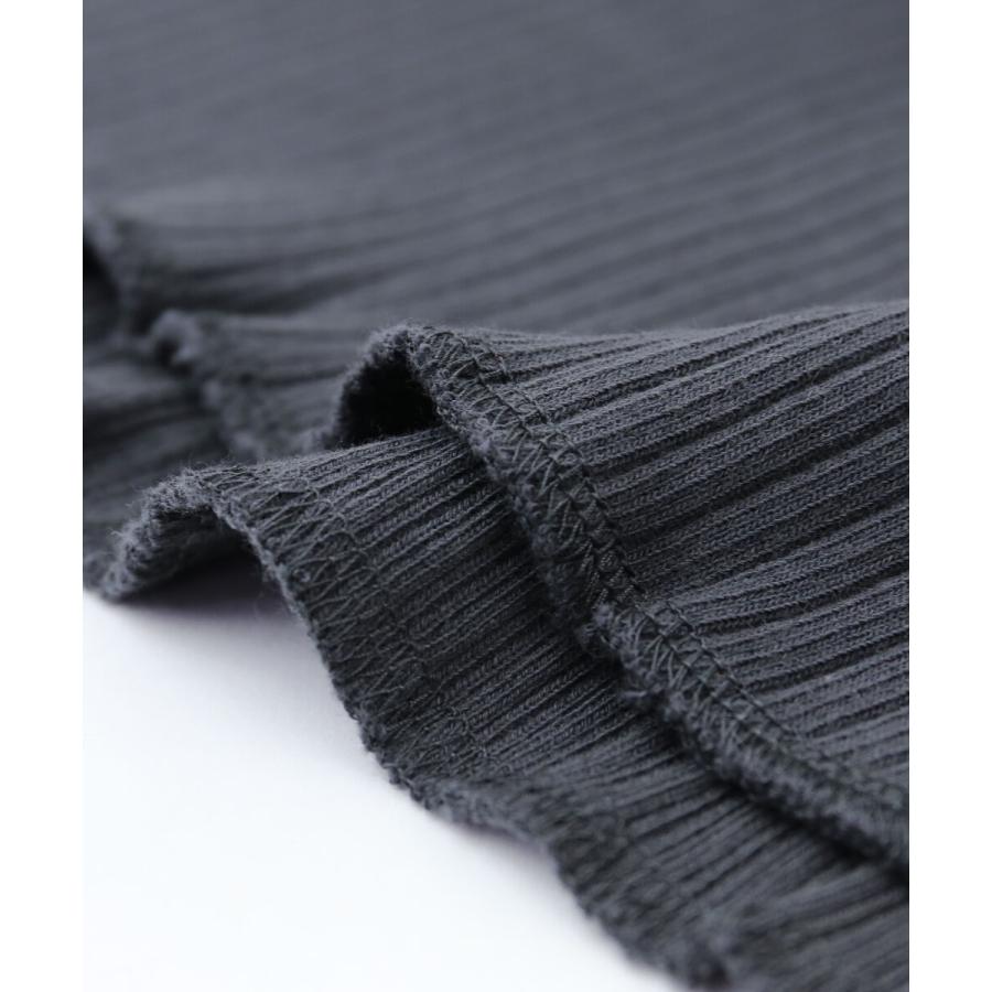 メヤメ リブプルオーバー リブカットソー OBLONG NECK SHORT SLEEVE