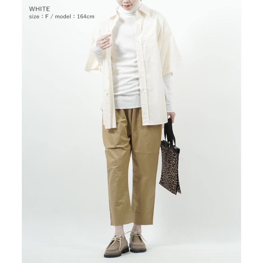 メヤメ ソフトリブ タートルネックカットソー SOFT RIB TURTLENECK