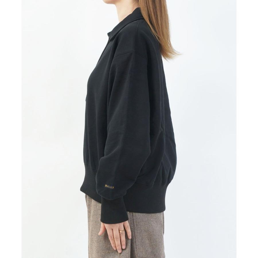 カーキ ハーフジップスウェットシャツ kha:ki 2025秋冬新作 レディース