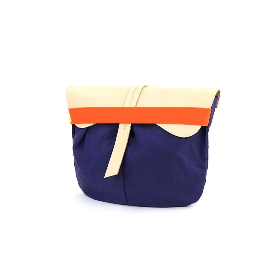 ST LEONARDS(セントレオナルド) コットンキャンバスレザーフラップクラッチバッグ・MILLINGTON・0221501    レディース 女性 誕生日プレゼント ギフト 正規品 新品 ST LEONARDS(セントレオナルド)コットンキャンバス レザーフラップ