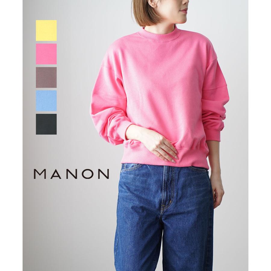 manon アンティークスウェット マノン スウィッチスリーブクルースウェット MANON レディース 国内