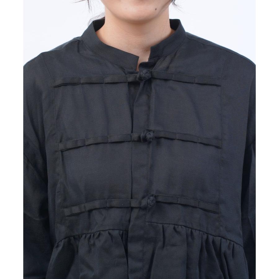 MANON（マノン） ギャザー チャイナブラウス レディース 国内正規品