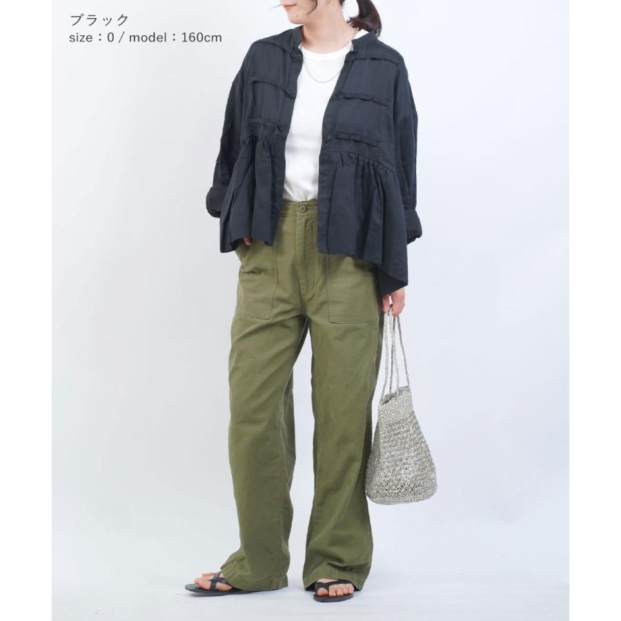 MANON（マノン） ギャザー チャイナブラウス レディース 国内正規品