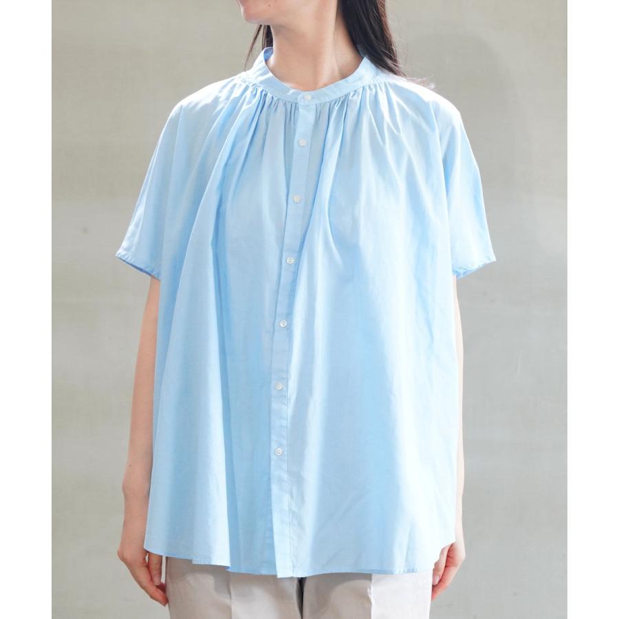 マノン オーバーダイフレンチスリーブビッグアミカルシャツ MANON