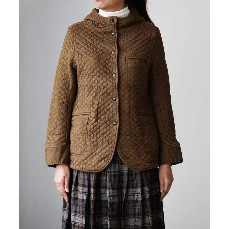 アーメン フードジャケット キルティングジャケット ARMEN NAM0454   送料無料    レディース 女性 誕生日プレゼント ギフト 正規品 新品 ARMEN（アーメン） フードジャケット キルティングジャケット コットン