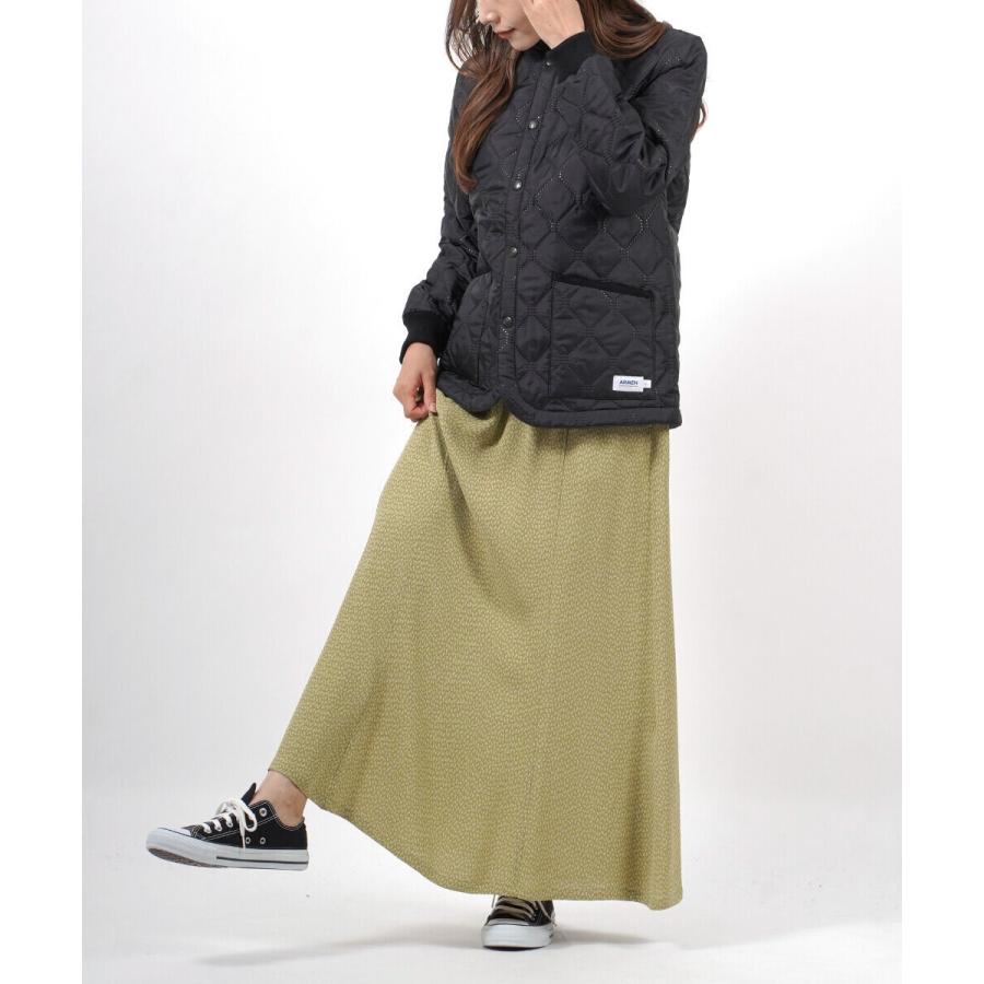 ARMEN（アーメン） キルティングジャケット ノーカラー レディース
