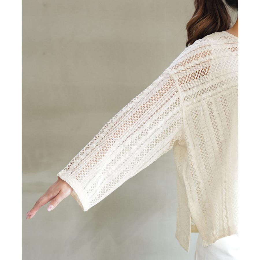 INDIA INDUSTRYインディアインダストリー シャツ プルオーバー インディアインダストリー レース プルオーバーシャツ INDIA