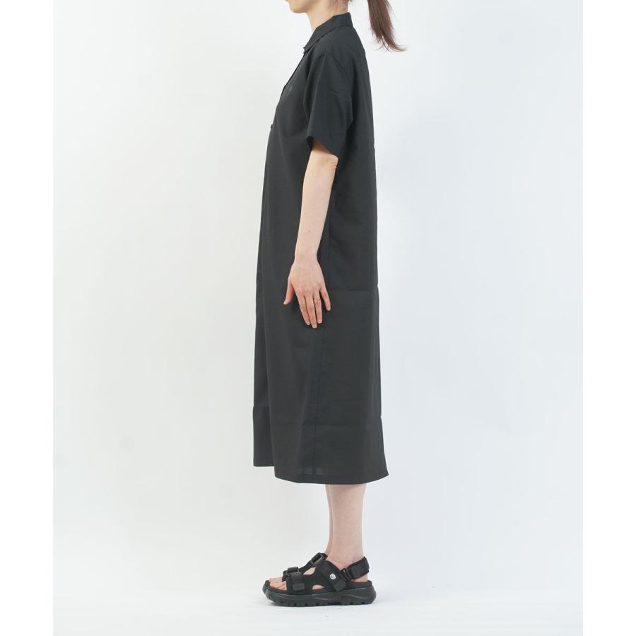 【美品】THE NORTH FACE アロハベントシャツワンピース　L ブラック THE NORTH FACE（ザ ノースフェイス） ザ ノースフェイス ショート