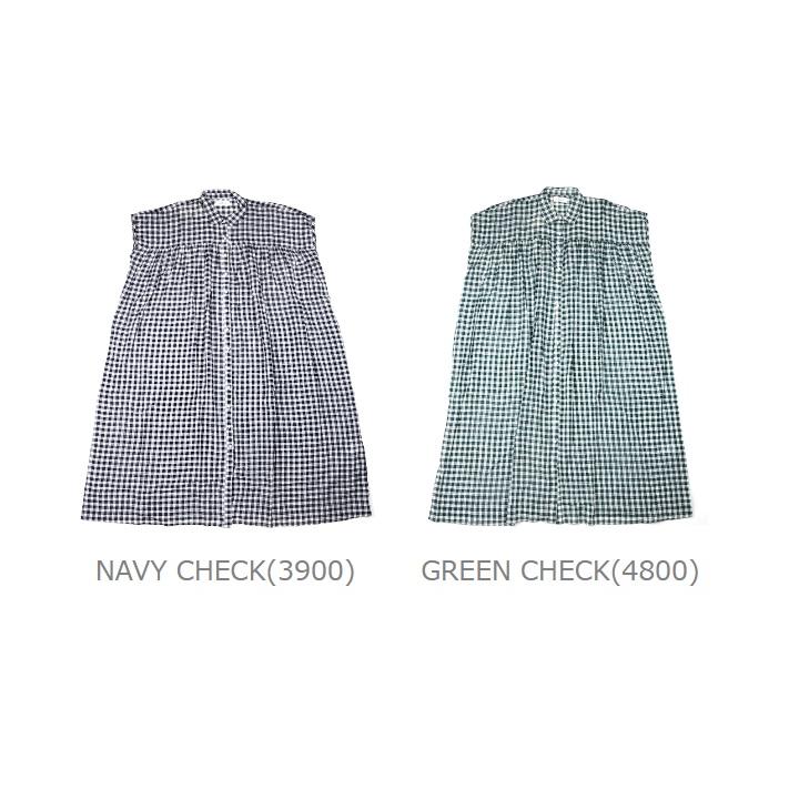 SOIL（ソイル） シャツワンピース FANCY GINGHAM CHECK GATHERED DRESS