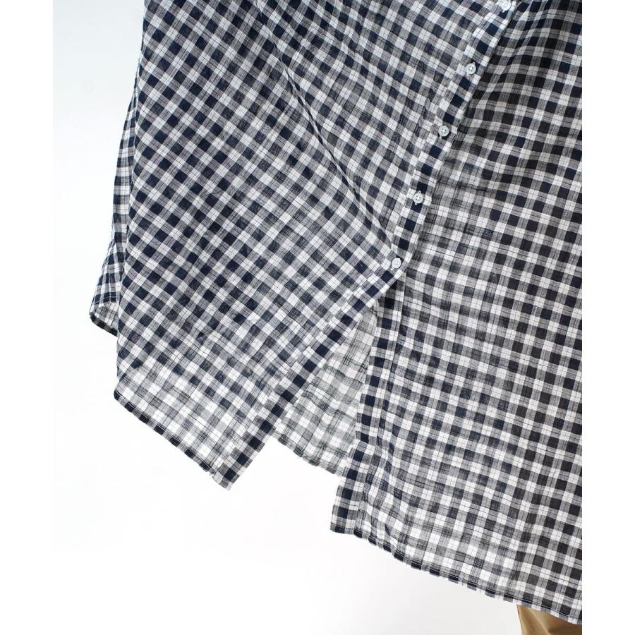 SOIL（ソイル） シャツワンピース FANCY GINGHAM CHECK GATHERED DRESS