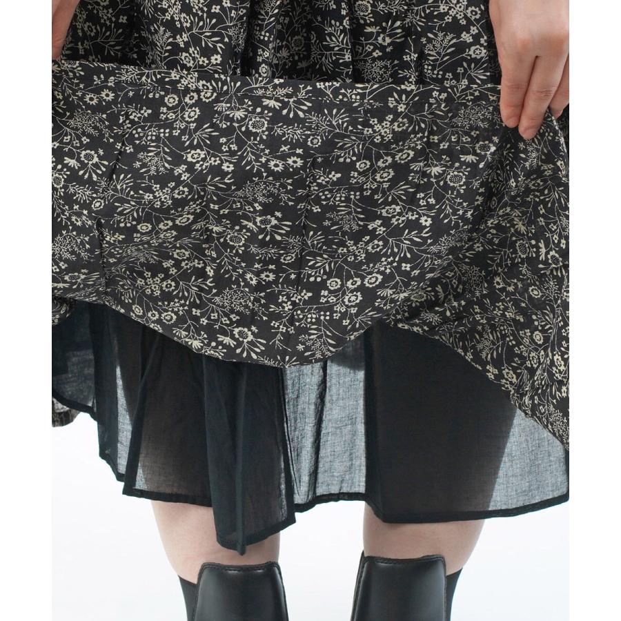 SOIL（ソイル） スモールフラワープリントギャザースカート SOIL 2025