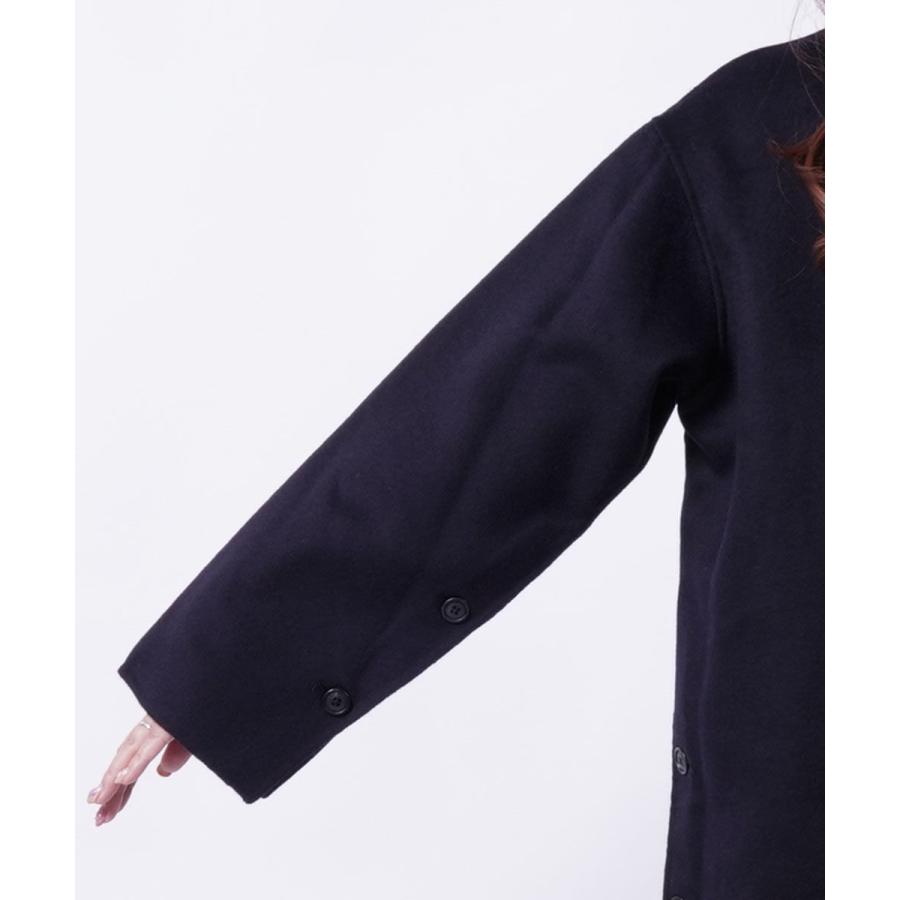 美品！！ORCIVAL ネイビー ウールコート orcival オーシバル ピーコート サイズ1 ネイビー ウール