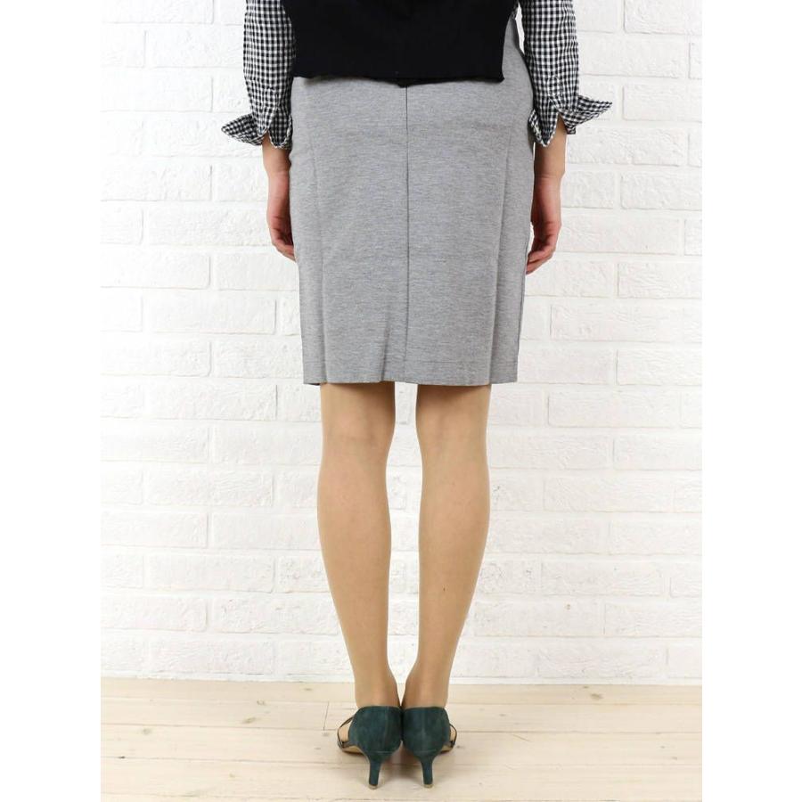 Plume Bleue(プリュムブルー)レーヨン ナイロン 膝丈 タイトスカート