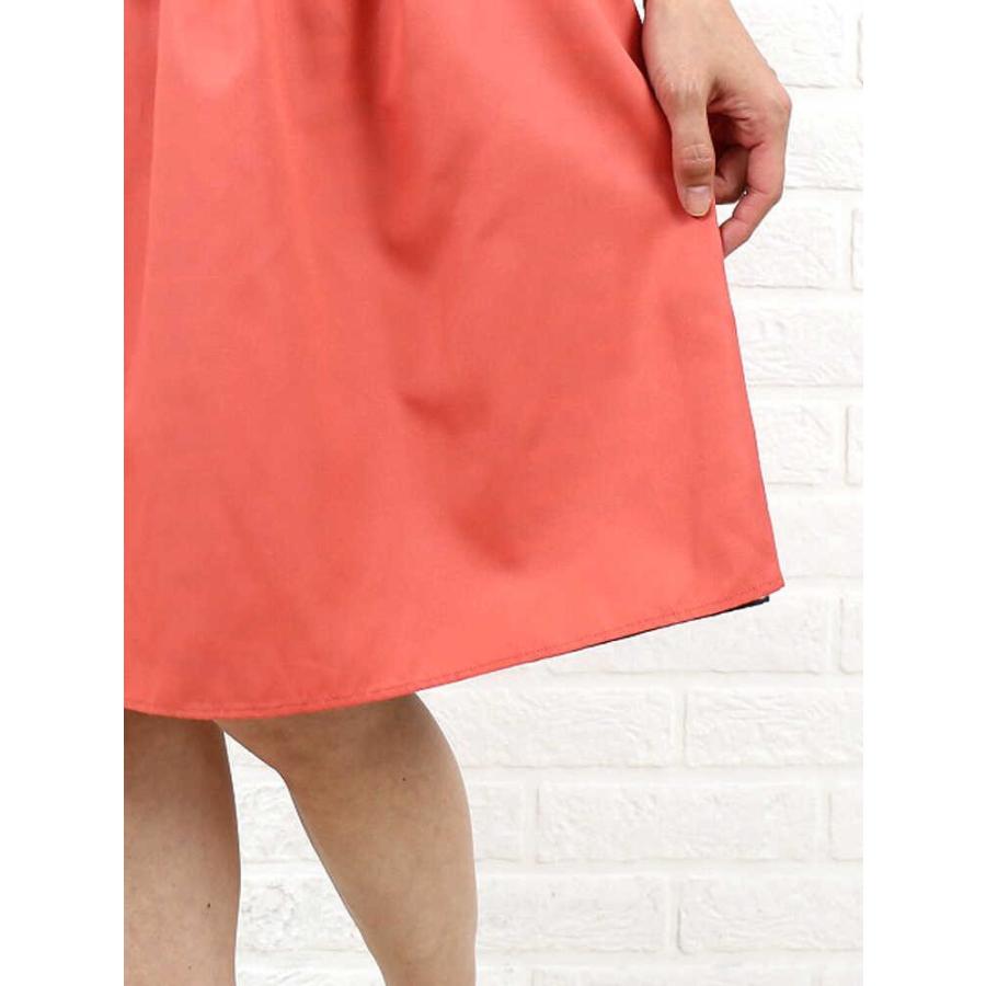 Plume Bleue(プリュムブルー) 無地×ボーダー リバーシブル タックギャザースカート・PB-30・3141501    レディース 女性 誕生日プレゼント ギフト 正規品 新品 Plume Bleue(プリュムブルー) 無地×ボーダー リバーシブル タック