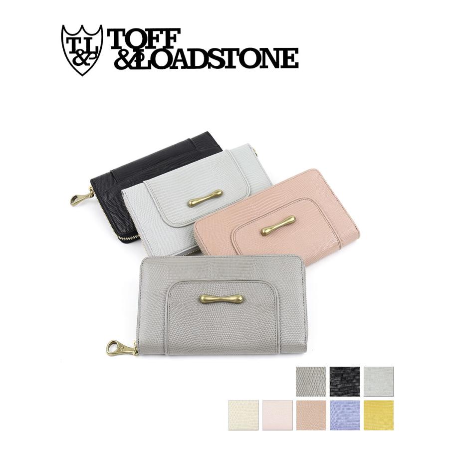 トフ&ロードストン 長財布 ラウンドジップ ロングウォレット リザード 