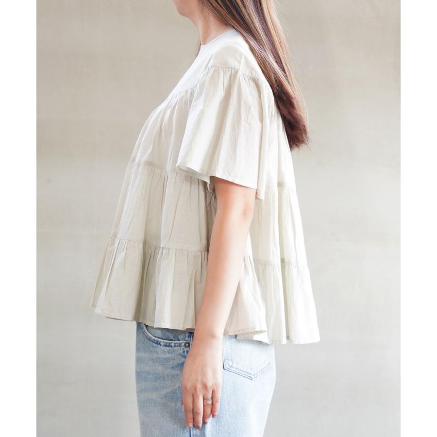 レディース 【新品】normment(ノーメント) コットン ピンタック ヨーク 