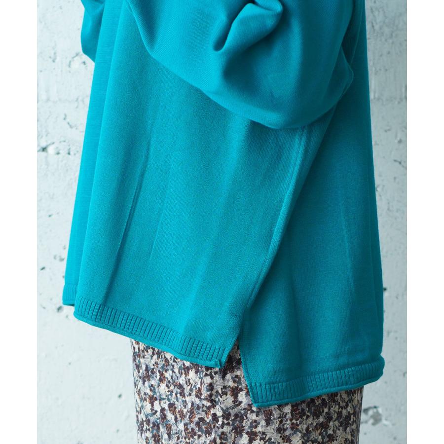 サバタム 天竺編み タートルネックプルオーバー Sabbatum レディース