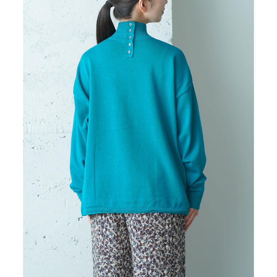 サバタム 天竺編み タートルネックプルオーバー Sabbatum レディース