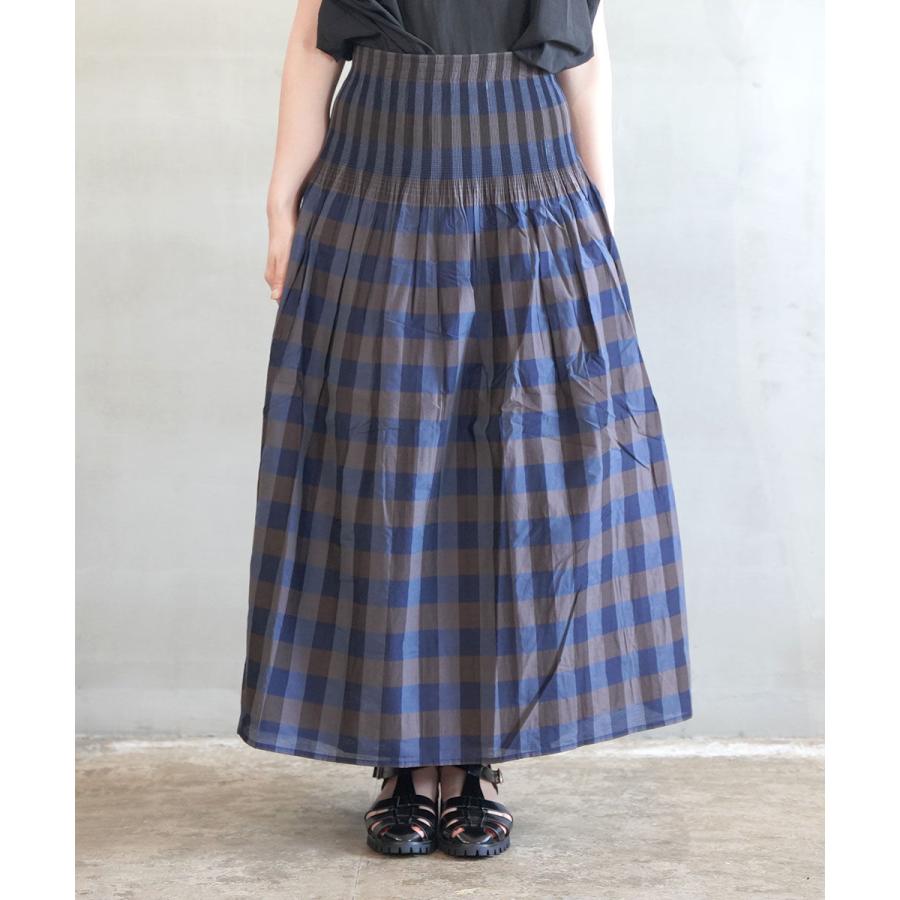 ZAMPA（ザンパ） チェック＋ストライプ リバーシブルスカート