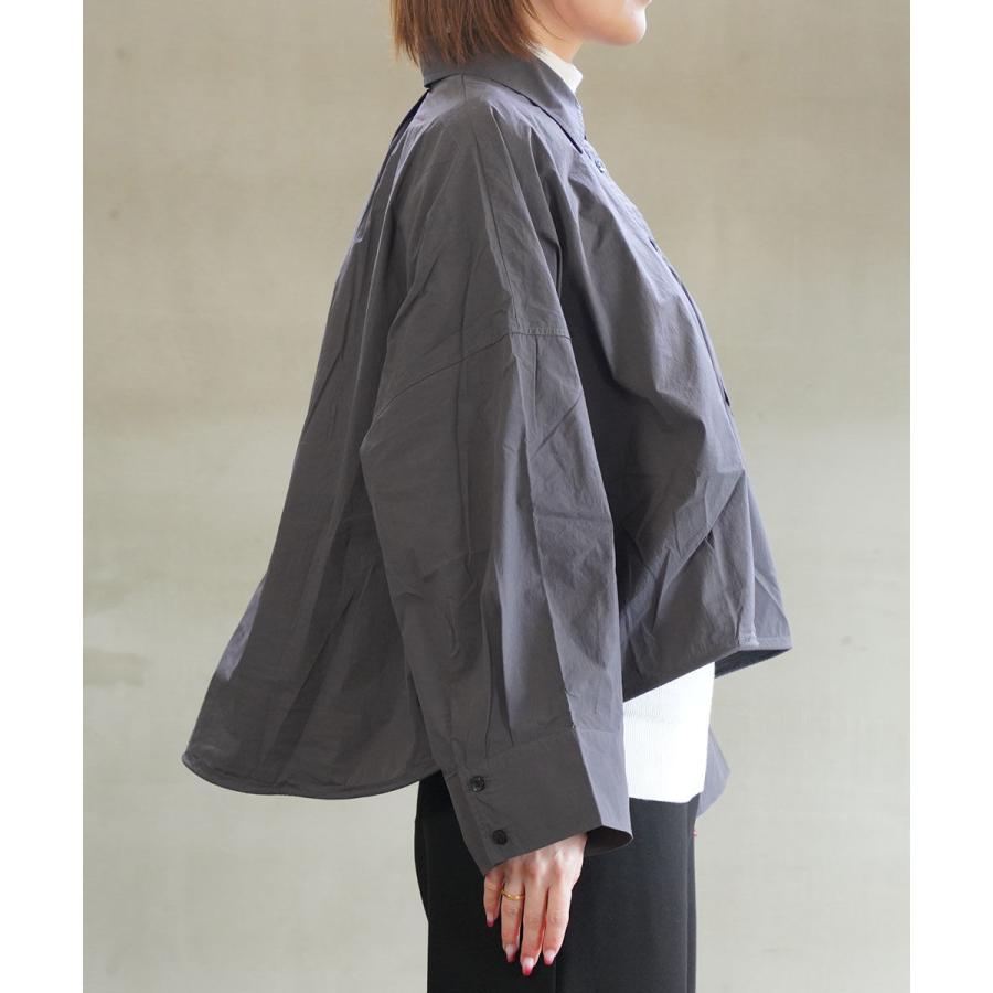 ZAMPA（ザンパ） 綿ナイロンタイプライタードロストシャツ レディース