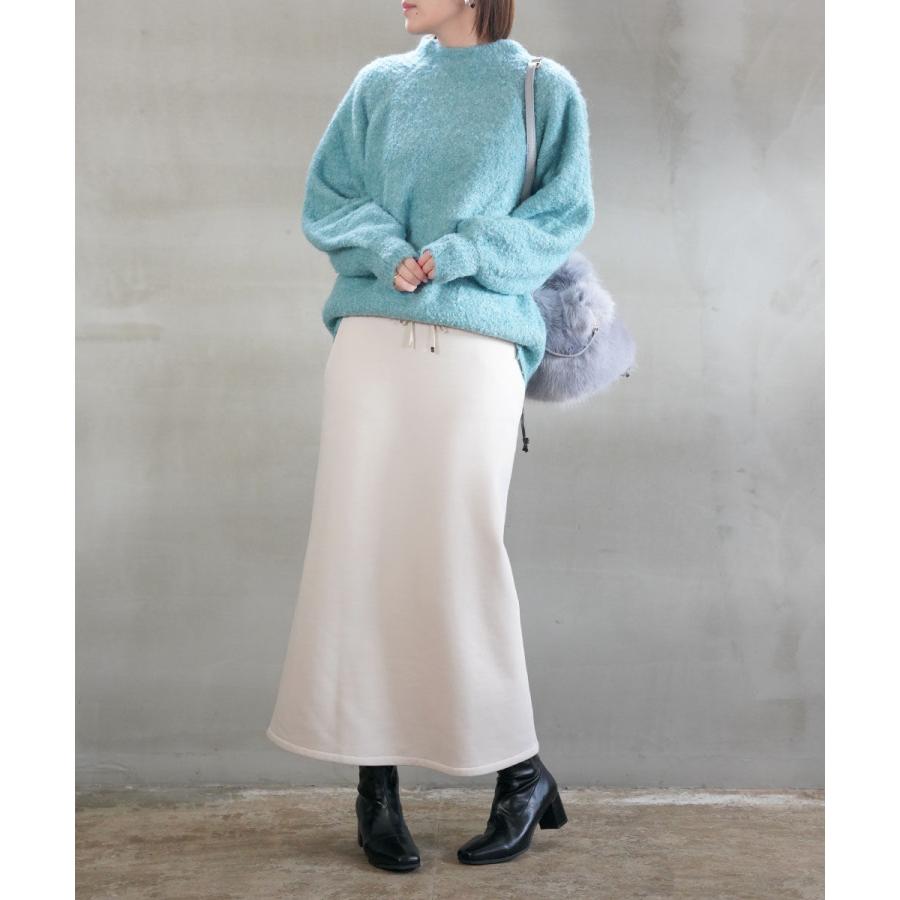 ZAMPA（ザンパ） ウール混リングヤーンボトルネックプルオーバー