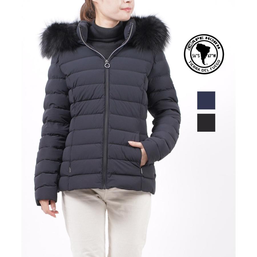 CAPEHORN（ケープホーン） フードダウンジャケット ショートダウン